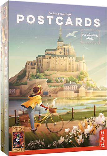 999 Games - Postcards - Strategisch Bordspel - Met een solo variant - Hop! Op de fiets spel!