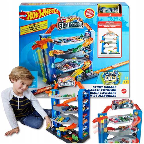 Hot Wheels Rondell Garage met Lift - Draaiende Parkeergarage met 4 Niveaus