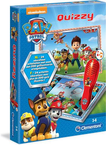 Clementoni - Paw Patrol Quizzy - Educatief Spel - Met Interactieve Pen - Het Leerzame Schoencadeautje - 3-6 jaar