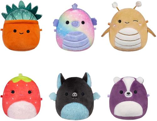 Squishmallows Knuffel Pluche Micromallows - Greer, Sloan, Emerald, Oz, Scarlet, Ald, 6-Pack