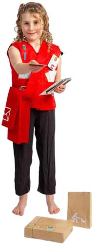 BigJigs postbode verkleedset - speelgoed kostuum met accessoires.