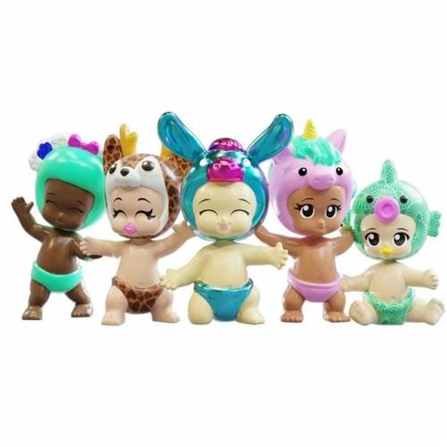 Verzamelbare babyminifiguren - BANDAI - BIBI CHIBIS - Pak van 5 - Willekeurig model - 5 chibifiguren, waaronder 3 mysterieuze figuren
