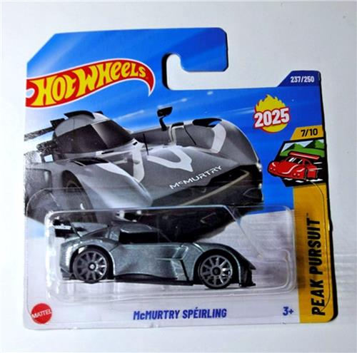 HOT WHEELS McMURTRY SPEIRLING SILBER METALIC 1:64 237/250 HW PEAK PERSUIT 7/10 SHORT CART 2025