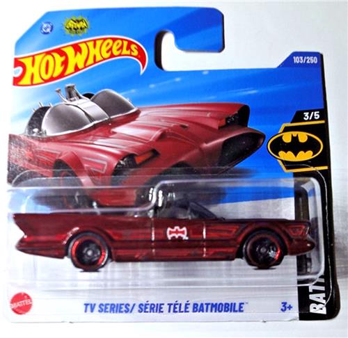 HOT WHEELS BATMOBILE 103/250 BATMAN 3/5 TV SERIES (Batmóvil De La Serie De TV) DC Comics Batman 2025