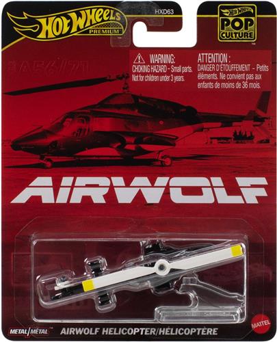 Hot Wheels Premium - Airwolf Helicopter - 1:64 - Mattel