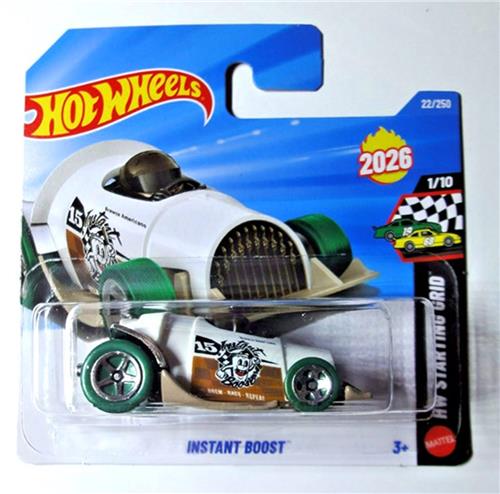 HOT WHEELS INSTANT BOOST GREEN WHITE 1:64 34/250 HW STARTING GRID 1/10 SHORT CART 2026