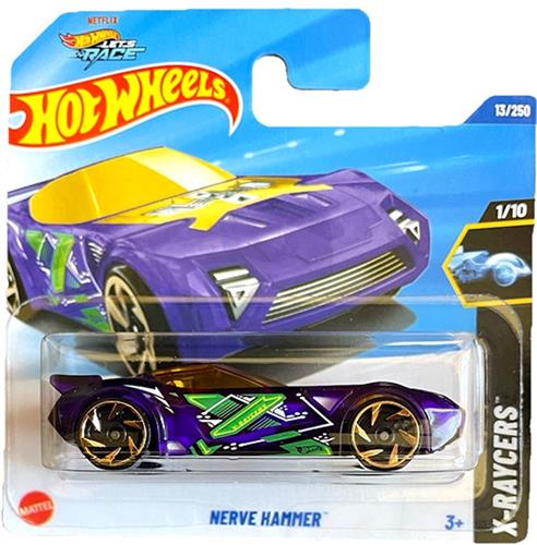 HOT WHEELS NERVE HAMMER PURPER X 1:64 13/250 HW X RACERS1/10 SHORT CART 2025