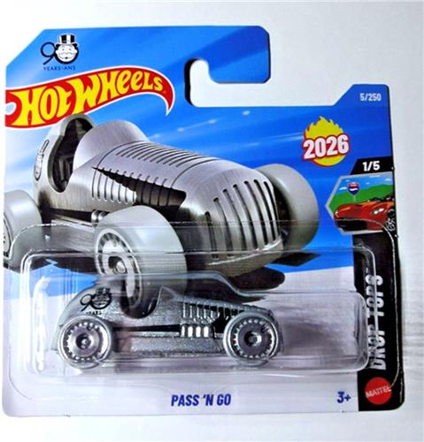 HOT WHEELS PASS 'N GO CHROME METALIC 1:64 5/250 HW DROP TOPS 1/5 SHORT CART 2025