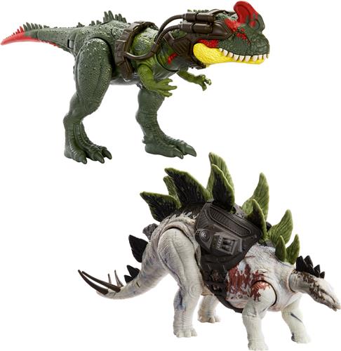 Mattel Games, Jurassic World Reuzenstegosaurus gelede dinosaurus met volgsysteem, Wit