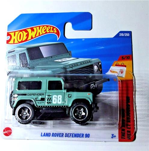 HOT WHEELS LAND ROVER DEFENDER 90 DEFENDER GREEN 210/250 HW THEN AND NOW 5/10 SHORT CARD 2025