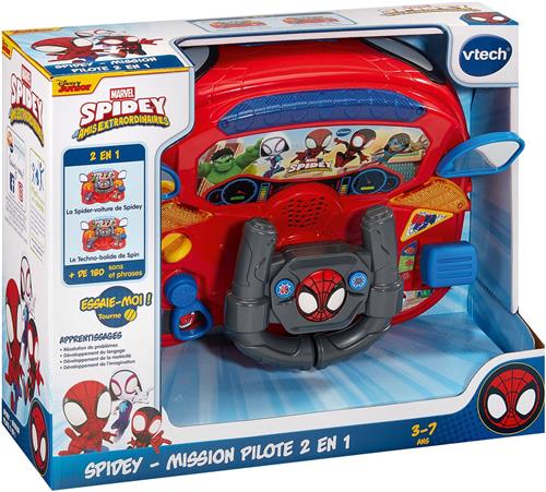 VTECH - SPIDEY - 2 IN 1 PILOOTMISSIE - Veelkleurig