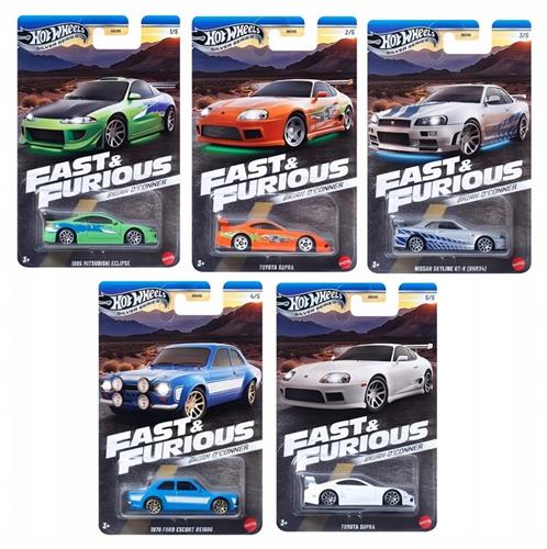 Hot Wheels Silver Series Fast & Furious Brian O'Conner 5-delige set