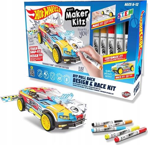 Hot Wheels Auto met Stiften - Kleurrijk Speelgoed voor Kinderen vanaf 6 Jaar