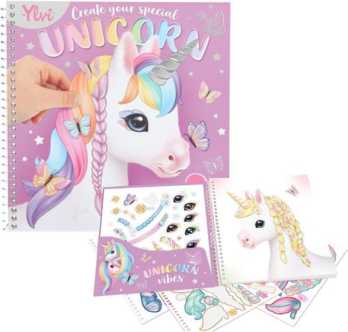 Depesche - Ylvi Create your Special Unicorn Dress me Up - stickerboek