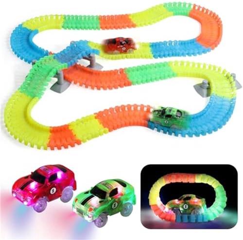 Elektrische Racebaan Set met Lichteffecten voor Kinderen