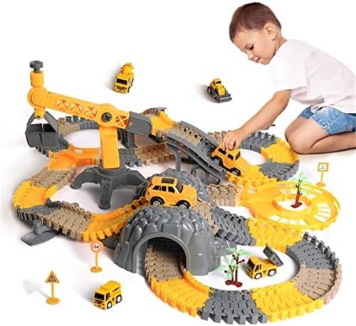 249-delige constructie racebaan met auto's voor kinderen