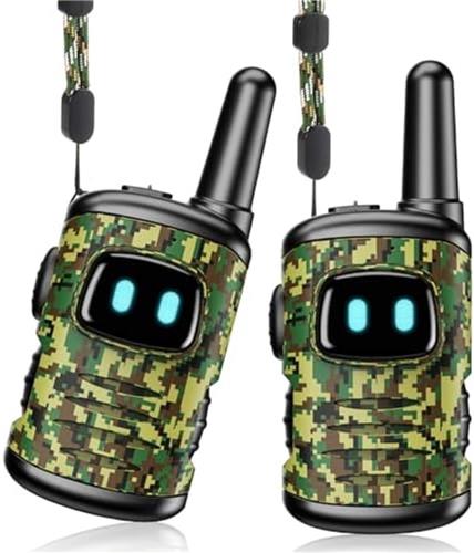 Robot Walkie Talkie voor Kinderen - Draagbare Communicatie Set met Kompas en Fluitfunctie - Buitenspeelgoed voor Jongens en Meisjes vanaf 3 Jaar