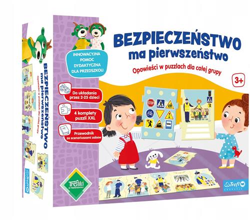 Veiligheid Voorop! Grote Puzzel met Verhalen voor Kinderen (32 Stuks)