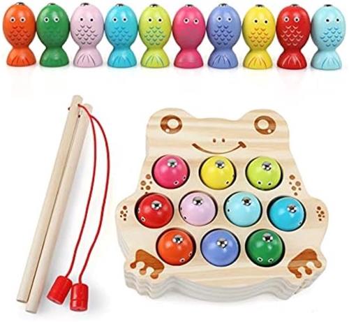 Magnetisch vangspel in kikkerdesign voor peuters en kleuters