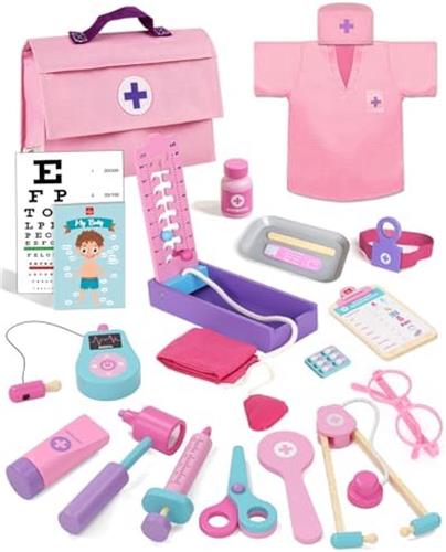 Kinderdokterskoffer met Orgelpuzzel en Medische Accessoires - 23 Delen