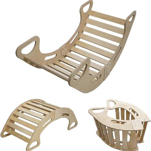 Lexium Klimboog - Klimboog met kussen - Klimboog kussen - Houten Klimbrug - Klimboog Inclusief Kussen - Kinderspeelgoed