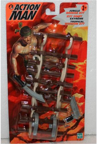 VINTAGE 1999 HASBRO ACTION MAN - TROPISCHE MISSIE JUNGLE KIT
