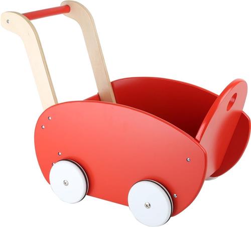 Small Foot Houten poppenwagen rood