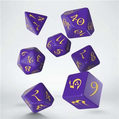 Q-Workshop polydice set Classic Purple Yellow
