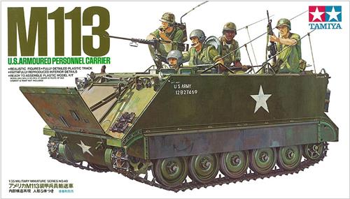 Tamiya Modelbouwpakket Militaire voertuigen - 35040 US M113 A.P.C. Personal Carrier with 5 Figures Plastic - 1:35 -