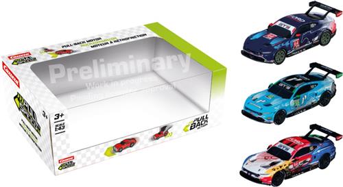 Carrera Speelgoedvoertuig - Pull and Speed - Ford Mustang GT3 - Pull-Back 3 Pack Terugtrekauto