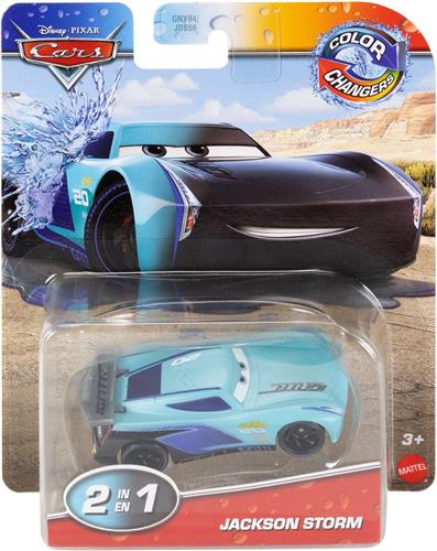 Disney Cars auto Jackson Storm Color Changers voertuig - afmeting 8 cm schaal 1:55
