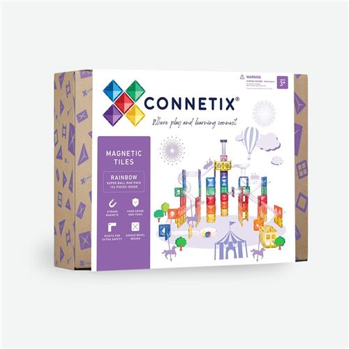 CONNETIX - magnetische tegels - Super Ball Run pack - 134 stuks