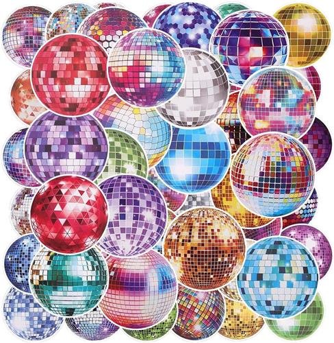 TheLau - Disco Stickers 70s 80s Thema - Waterflessen Laptop Bagage Plakboek Verjaardag