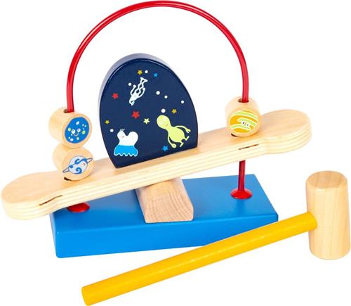 Small Foot Hamerbank Space Hout Junior 20 Cm 2-delig