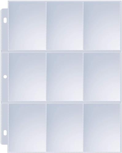 BOTC Paginabeschermers - 36-pack 9 vakken - Trading Card Map voor 3-rings ordners - Honkbalkaarthouders - YuGiOh, MTG, Game Cards