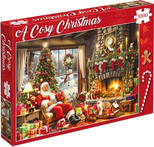 Kerstpuzzel - A Cosy Christmas - 1000 stukjes 68×49cm (b×h) - Tucker's Fun Factory Legpuzzels