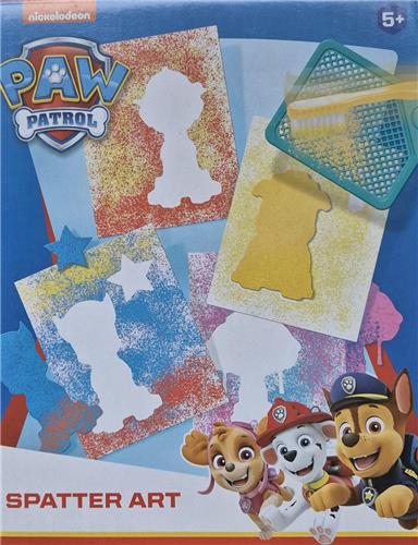 Paw Patrol-spatterart-spetterkunst-knutselen5+