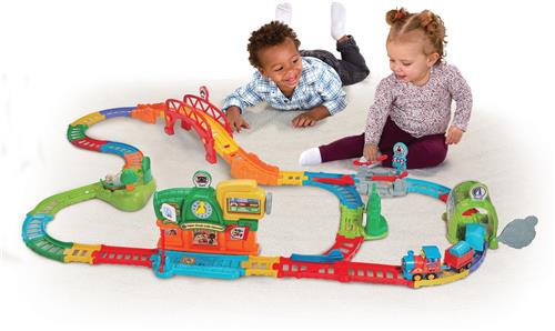 VTECH - TUT TUT BOLIDES - SUPER EDUCATIEF TREINCIRCUIT (ADAM, HANDELAARSTREIN) - Veelkleurig