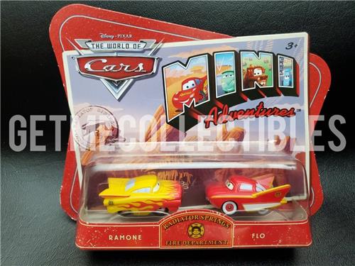 Disney Cars Mini Adventures Red Ramone Flo Fire Department