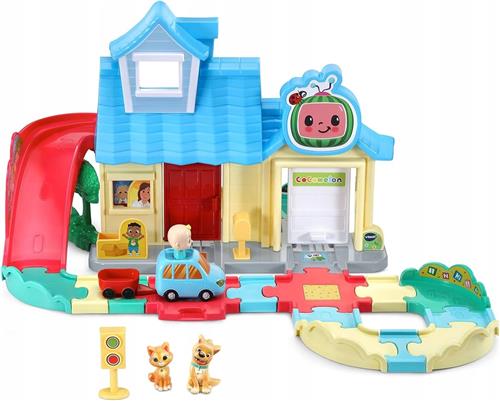 VTech CoComelon JJ's Huis Interactieve Treinbaan met Auto's
