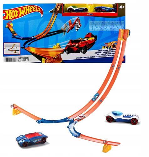 Hot Wheels Dubbele Racebaan met 2 Auto's - DNR54