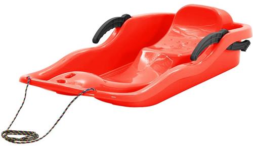 vidaXL - Slee - met - remmen - 87x40x18 - cm - polypropeen - rood