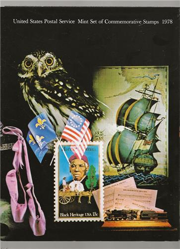 POSTZEGELS MAP JAARSET 1978 USA