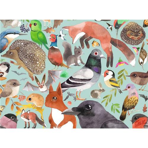 Ravensburger puzzel Garden Visitors - 500 stukjes puzzel.
