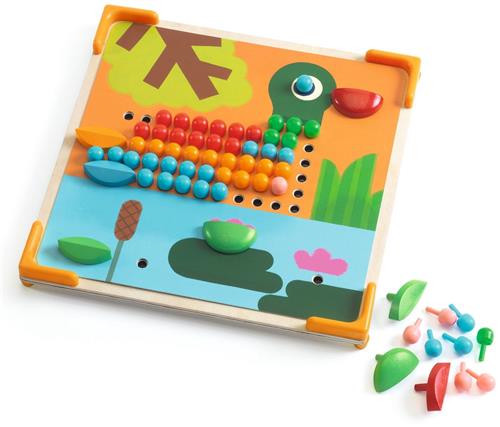 Djeco mozaïek speelgoed Mini Animo - creatief knutselen.