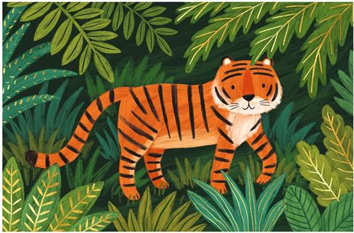 Djeco correspondentiebox jungle dieren - briefpapier set FSC MIX.