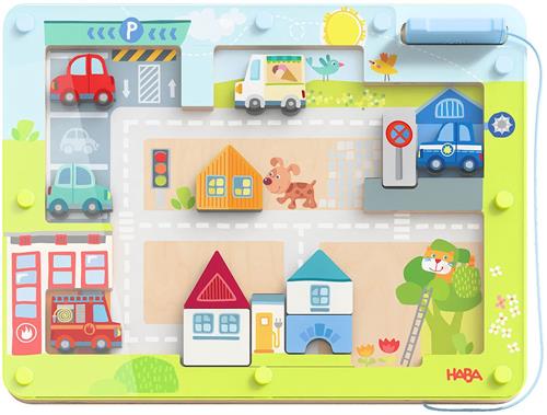 HABA Spiel Magnetspiel Stadt aus Holz