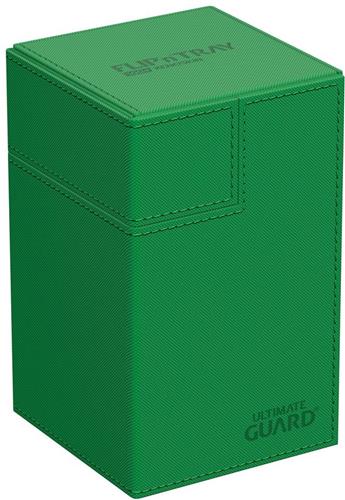 Ultimate Guard Ultimate Guard Flip'n'Tray 100+ Xenoskin - Green Card Boxes