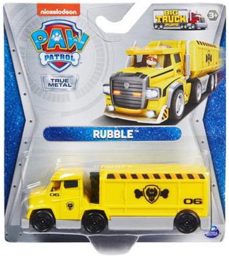 Paw Patrol Limited Editie True Metal Rubble Speelgoedvoertuig - Nu Met Verzamelposter - 3+