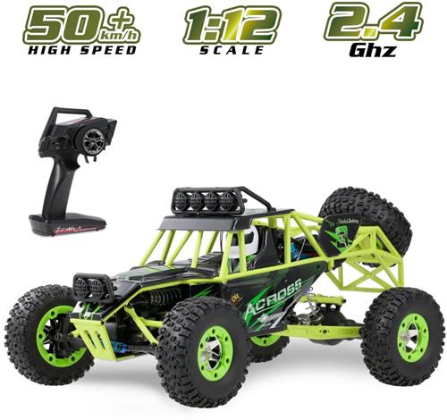 Fubzz RC Auto - 50 Km/u Offroad 4WD Rock Crawler 1:12 - Makkelijk Te Bedienen - Sterke Speelgoedauto Voor Jong En Oud - Stevig Offroad Monster Truck